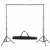 vidaXL Valokuvastudiosarja softbox-valot, taustakangas ja heijastin