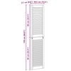 vidaXL Kaapin ovi ovella 4 pcs Luonnollinen 140,5 x 2 x 59,5 cm