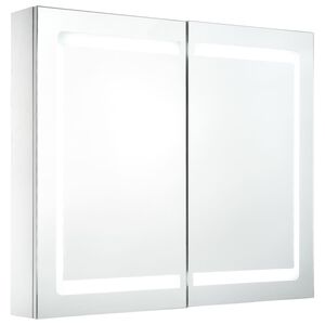 vidaXL LED kylpyhuoneen peilikaappi 80x12,2x68 cm