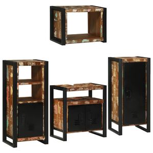 vidaXL Kylpyhuonekalustesetti 4 kpl Moniv&auml;rinen 55 x 35 x 60 cm