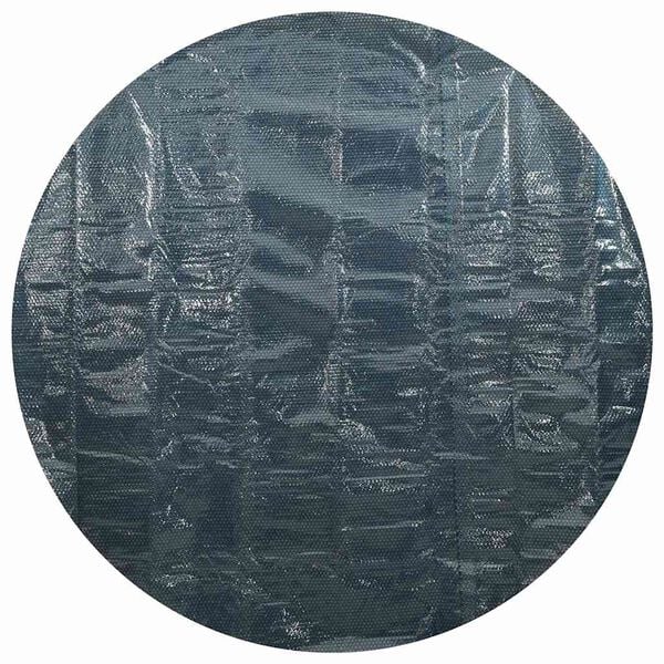 vidaXL Kelluva uima-altaan PE-aurinkoenergiakalvo 356 cm sinimusta