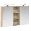 vidaXL Kylpyhuoneen kaappisetti 3 kpl 80 x 10,5 x 50 cm Tekninen puu