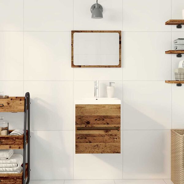 vidaXL Pesuallaskaappi ovella Musta tammi 41 x 39 x 62 cm Tekninen puu