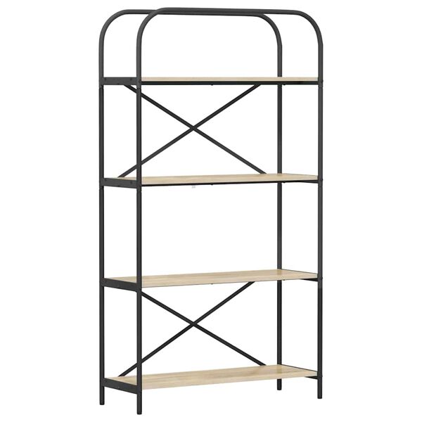 vidaXL Kirjahylly Sonoman tammi 80 x 30 x 146 cm Tekninen puu