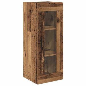 vidaXL Sein&auml;kaappi Vanha Puu 34,5 x 34 x 90 cm Puurakenteinen ja lasi