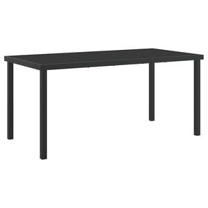 vidaXL Puutarhap&ouml;yt&auml; Musta 160 x 80 x 73 cm Metalli