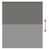 vidaXL Rullaverho Blackout harmaa 125x130 cm Kankaan leveys 121,6 cm