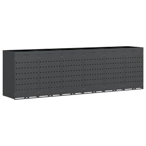 vidaXL Roskakuskin säilytys 6:lle astiassa Antrasiitti