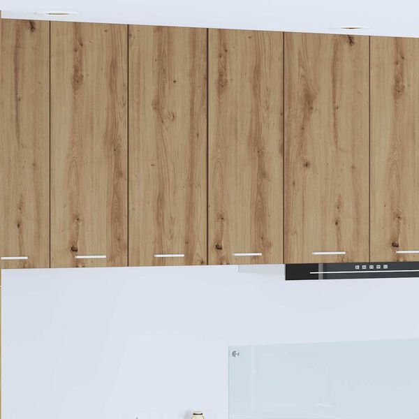 vidaXL Henkarikaappi Artisan tammesta ja valkoisesta 30 x 31 x 80 cm