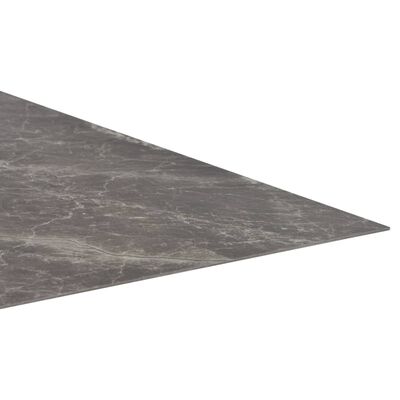 vidaXL Itsekiinnittyvä PVC Lattialankku 5,11 m² musta marmori