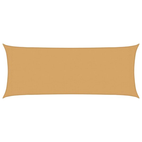 vidaXL Aurinkopurje 160 g/m&sup2; suorakaide hiekka 2x5 m HDPE