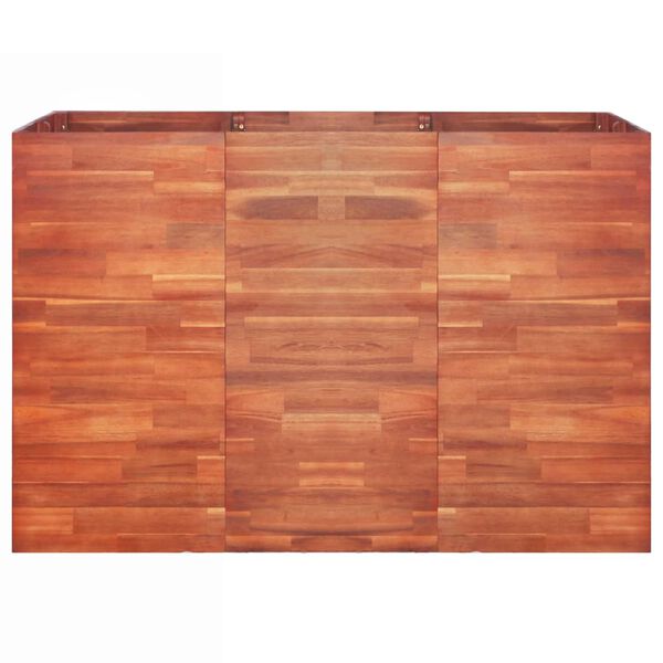 vidaXL Puutarhan korotettu kukkalaatikko akaasiapuu 150x100x100 cm