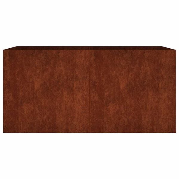 vidaXL Kukkalaatikko 80x40x40 cm Corten ter&auml;s