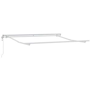 vidaXL Aurinkovarjon runko valkoinen 300 x 250 cm Alumiini