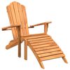 vidaXL Adirondack puutarhatuoli jalkatuella t&auml;ysi tiikki