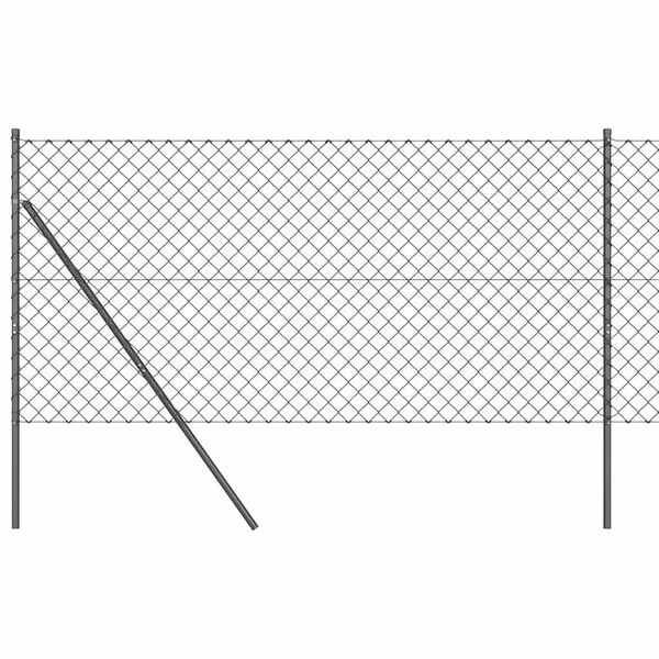 vidaXL Aitalatu Harmaa 10 x 1,2 m (60 x 60 mm verkko) Ter&auml;s ja PVC