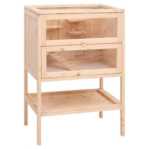vidaXL Hamsterinh&auml;kki 55x40x80 cm T&auml;yspuu Kuusi