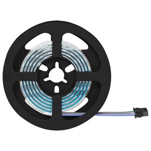 vidaXL LED-nauha 2 pcs Musta ja l&auml;pin&auml;kyv&auml; 1200 mm Kupari ja muovi