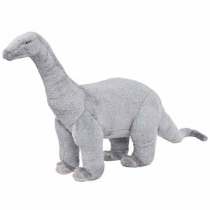vidaXL Seisova leludinosaurus Brachiosaurus XXL plyysi harmaa