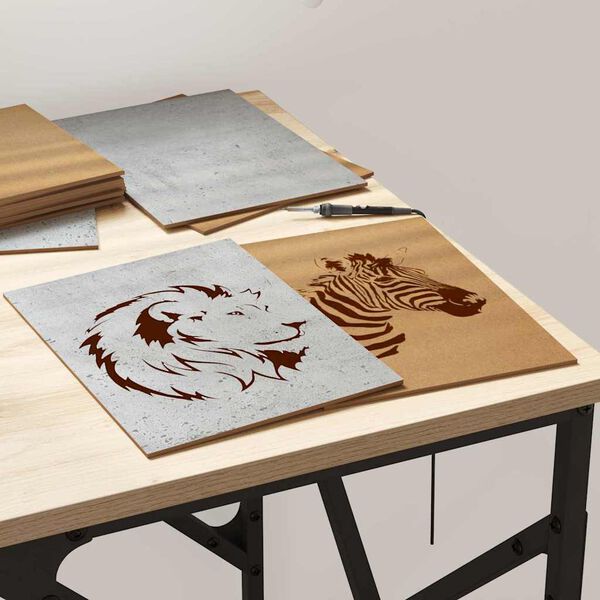 vidaXL Dekoripaneelit 150 pcs Betoni Harmaa 21 x 30 x 0,27 cm