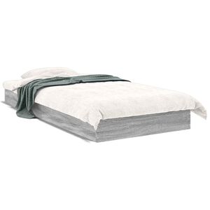 vidaXL Lattias&auml;ngyn runko Harmaa Sonoma 80 x 200 cm Tekninen puu