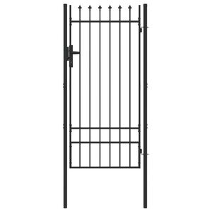 vidaXL Aitausportti BOXTEL 103 x 250 cm Jauhemaalattu Ter&auml;s Harmaa
