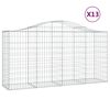 vidaXL Kaarevat kivikorit 13 kpl 200x50x100/120 cm galvanoitu rauta