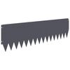 vidaXL Nurmireunus 20 pcs 103 x 30 cm Ter&auml;s Antrasiitti