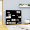 vidaXL CD-hylly musta 100x23x89,5 cm tekninen puu