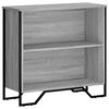 vidaXL Kirjahylly harmaa Sonoma 80x31x74,5 cm tekninen puu