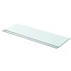 vidaXL Hyllyt 2 kpl kirkas lasi 80x25 cm