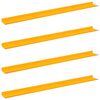 vidaXL Kelluva hylly 4 pcs Sinappikeltainen 100 x 9 x 2,5 cm Ter&auml;s