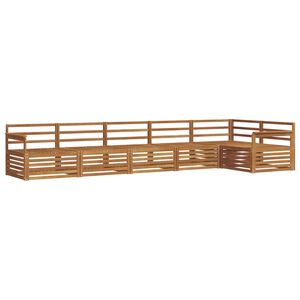 vidaXL Ulkosohvakokoelma 6 pcs Luonnollinen Tihe&auml; akasiapuu