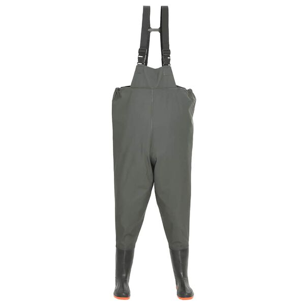 vidaXL Kahluuhousut saappailla koko 44 vihre&auml;