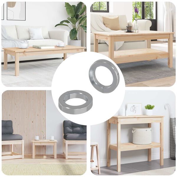 vidaXL Jousipesa 2 pcs Valkoinen 13 x 1 mm Rauta