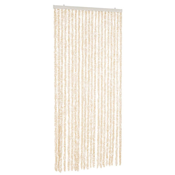 vidaXL Hyönteisverho beige ja valkoinen 90x220 cm Chenille