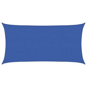 vidaXL Aurinkovarjolaudat 2 x 6 m HDPE Suorakaide Sininen
