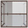 vidaXL Ulkobaaripöytä ruskea 70x70x110 cm polyrottinki