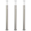 vidaXL Pollarivalaisimet sensorilla 3 kpl 110 cm ruostumaton ter&auml;s IP44