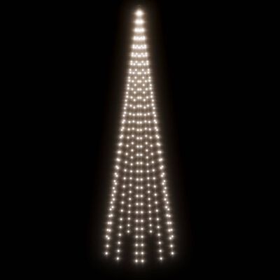 vidaXL Joulukuusi piikillä 310 kylmän valkoista LED-valoa 300 cm