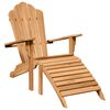 vidaXL Adirondack-tuoli 2 pcs Ruskea 137 x 77 x 95 cm Tiikkipuu