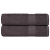 vidaXL K&auml;sipyyhkeet SAMPAKKO 2 kpl antrasiitti 50x100 cm 360 gsm