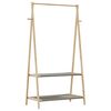 vidaXL Vaateteline hyllyill&auml; 96x45,5x150,5 cm bambu