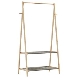 vidaXL Vaateteline hyllyill&auml; 96x45,5x150,5 cm bambu