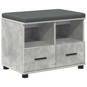 vidaXL Halli penkki Betoni Harmaa 60 x 38 x 46 cm