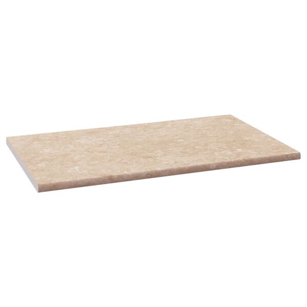 vidaXL Keitti&ouml;n ty&ouml;taso beige marmorikuvio 100x60x2,8 cm lastulevy