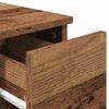 vidaXL Yöpöytäkaappi laatikolla vanha puu 20x36x60 cm