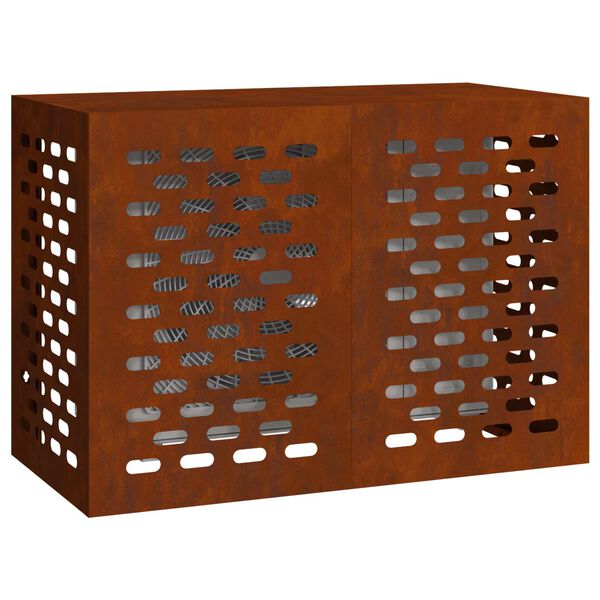 vidaXL Ilmastointilaitteen suoja Ruosteinen 100 x 50 x 70 cm