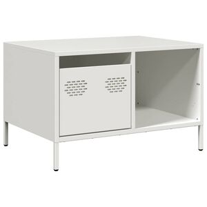 vidaXL Sohvap&ouml;yt&auml; valkoinen 68,5x50x43,5 cm kylm&auml;valssattu ter&auml;s