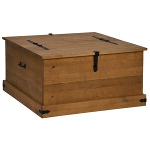 vidaXL S&auml;ilytysarkku HALDEN 91x91x47 cm Massiivipuum&auml;nty